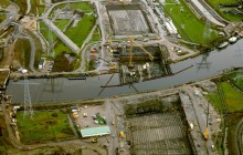 Luchtfoto aquaduct Muiden