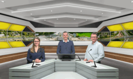 In de studio tijdens webinar Amstelveen in juni 2025