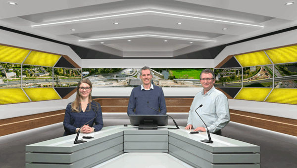 In de studio tijdens webinar Amstelveen in juni 2025