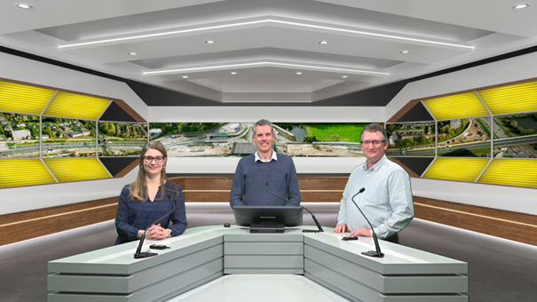 In de studio tijdens webinar Amstelveen in juni 2025